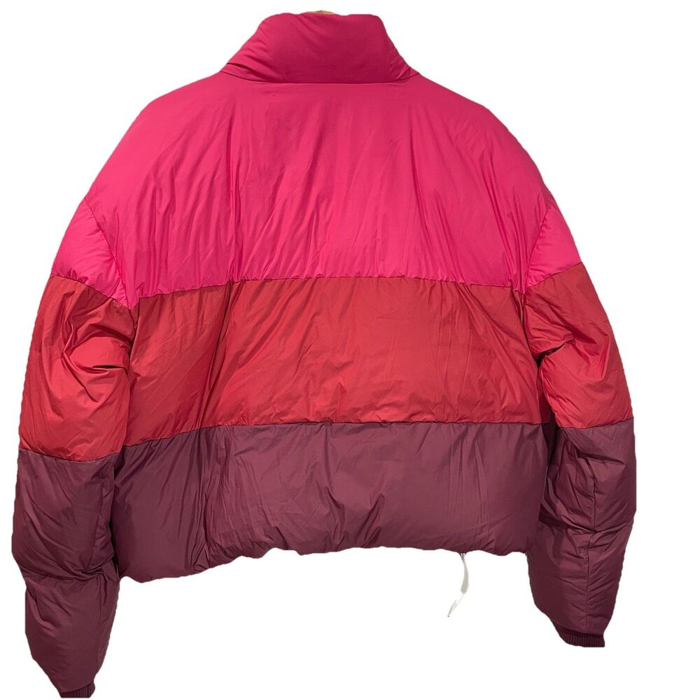 Marine Layer Gia Crop Puffer Jacket  Women's Size Large Colorblock Warm NEW - Picture 7 of 8